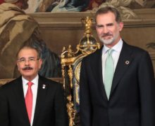 Rey de España Felipe VI recibe al presidente Danilo Medina, en Palacio Real de Madrid