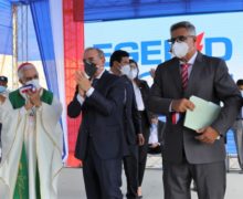 Residentes en Carrera de Yeguas reciben presa de Yacahueque para irrigar 40 mil tareas; presidente Danilo Medina encabeza acto