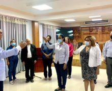 La Gobernadora Ángela Grey Pérez Díaz y Senadora Lía Díaz de Díaz juramentadas miembros del Consejo de Directores de la Universidad Tecnológica del Sur (UTESUR)