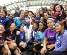 Presidente Luis  Abinader respalda deporte y juventud en Santiago.