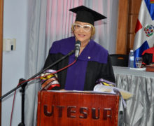  Discurso de la Rectora de la Universidad Tecnológica del Sur (UTESUR), María del Rosario Melo Muñoz.