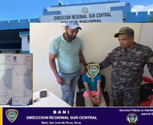 Policía Nacional localiza una niña reportada como desaparecida en Azua
