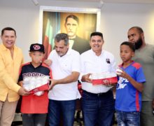 Alcalde Ruddy González y Junior Noboa, Comisionado Nacional de Béisbol  anuncian importantes obras deportivas para Azua.