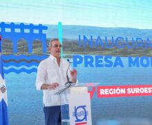 Presidente Luis Abinader inaugura embalse de la presa Monte Grande en Azua para garantizar agua a la región Sur