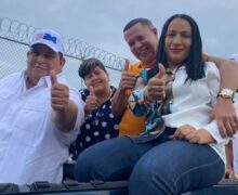 Hidalgo realiza gran caravana del triunfo, alcalde de Azua 2024-2028