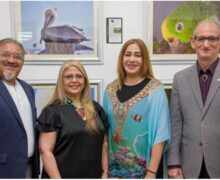 Exposición de artistas visuales Alas & Aletas en el Centro Cultural Perelló de Baní