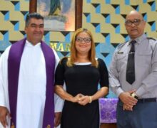 Gobernadora de Azua encabeza junto al Coronel de la Policía, misa de acción de gracias por el 88 aniversario de la Policía Nacional. 