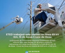 La ETED realizará mantenimiento en línea de transmisión en Azua este viernes