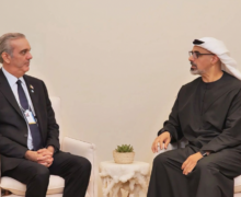 El presidente Luis Abinader sostiene audiencia con el príncipe heredero de Abu Dhabi y concluye agenda en Emiratos Árabes Unidos